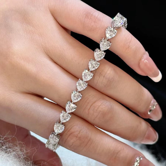 Diamond studded love bracelets
