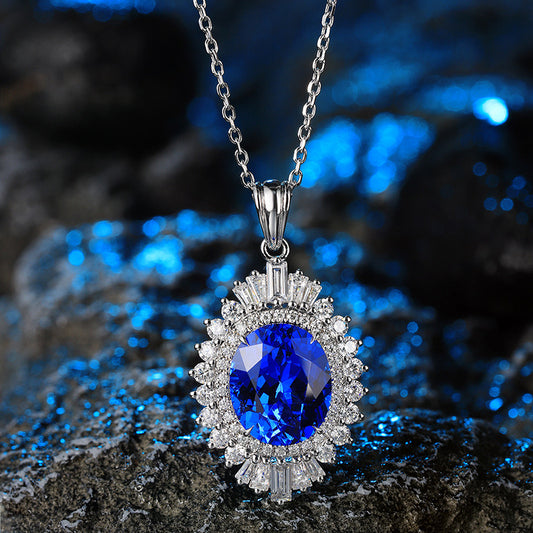 Premium luxury sapphire necklace