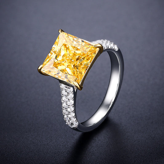 Fashion color diamond luxury diamond ring 4 carats